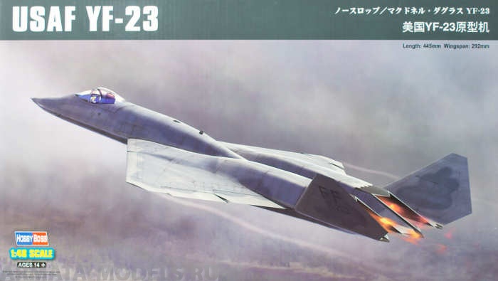 81722 Самолет US YF-23 Prototype Hobby Boss