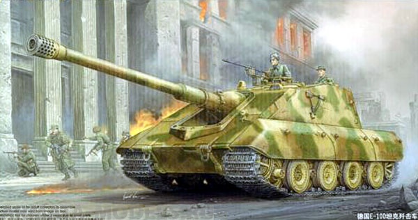 01596 Немецкий сверхтяжелый истребитель танков StuG E-100 Trumpeter