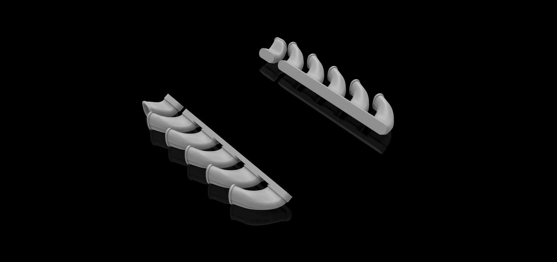 AM4852 Высокодетализированные выхлопные патрубки