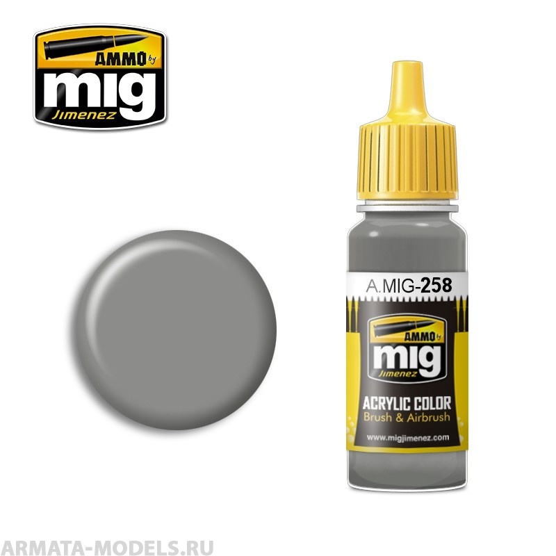 AMIG0258 Ammo Mig Акриловая краска IJA GREY GREEN 17мл