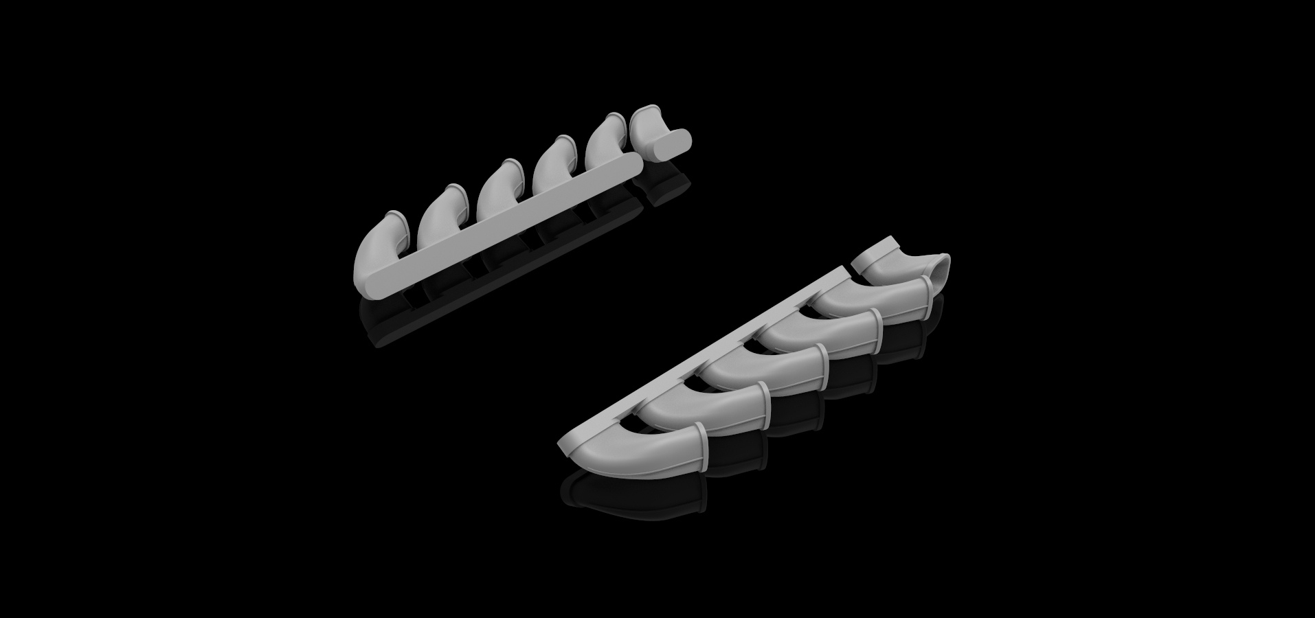 AM4852 Высокодетализированные выхлопные патрубки