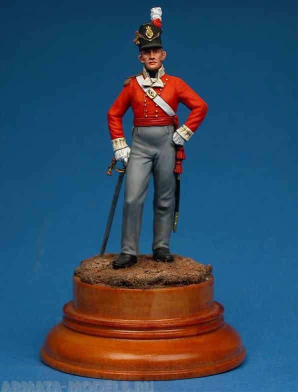 CMOS-54004. Британский офицер пехотных полков, 1812-15 гг. 54 мм. Материал - смола. Chronos Miniatures