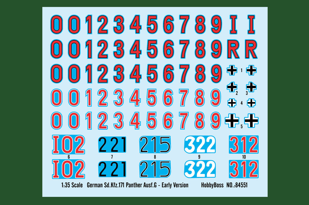 84551 Танк German Sd.Kfz.171 Panther Ausf.G - Early Version Hobby Boss