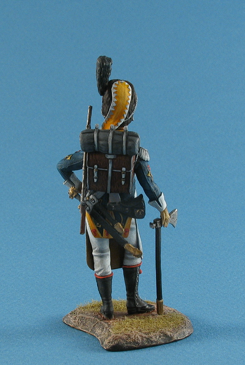 CHM-54054. Польский сапер "легиона Вислы", 1808-13 гг. 54 мм. Материал - смола. Chronos Miniatures