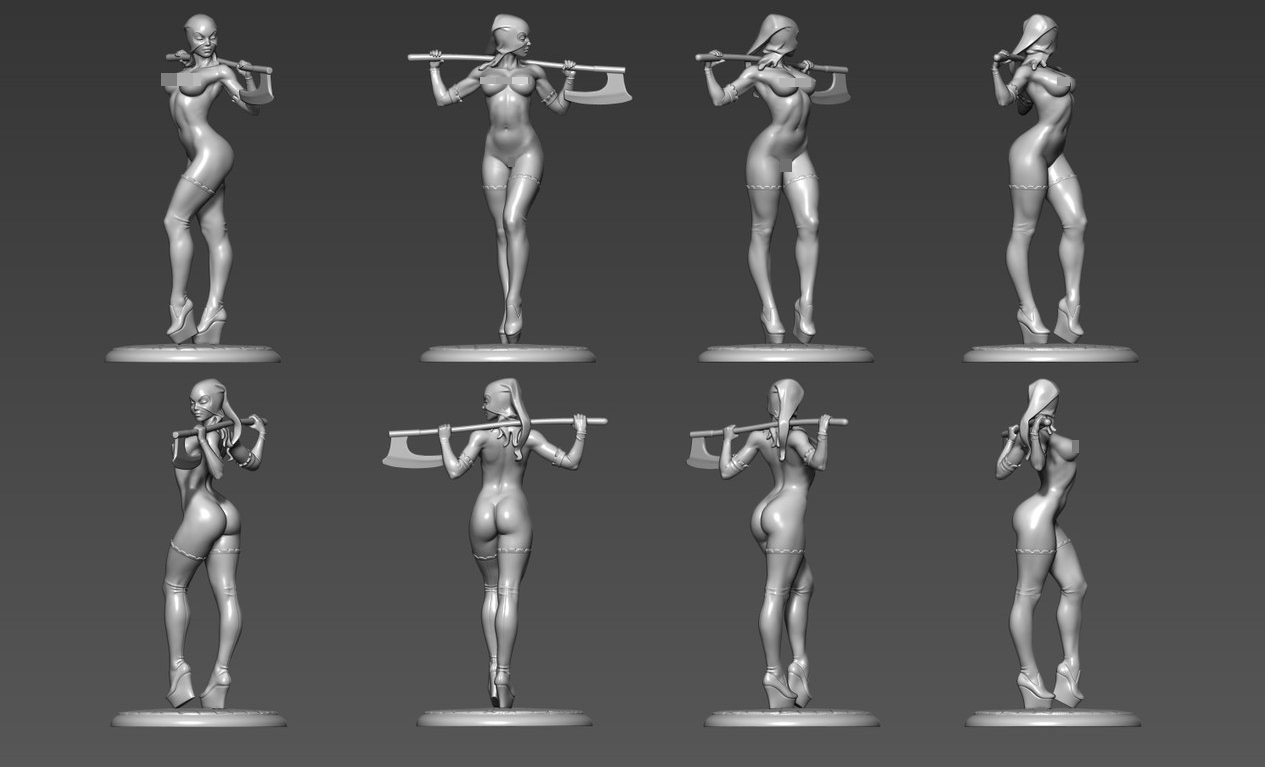 CHM-54119(M). Миры Фэнтези: Непобедимая. 54 мм. Материал – белый металл Chronos Miniatures