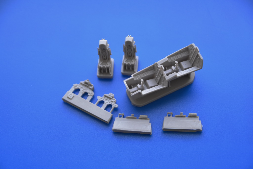 AM7253 Кабина (интерьер) Су-27УБ для модели фирмы Звезда 7294