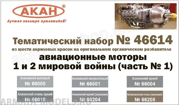 46614A Авиационные моторы 1 и 2 мировой войны (часть № 1)
