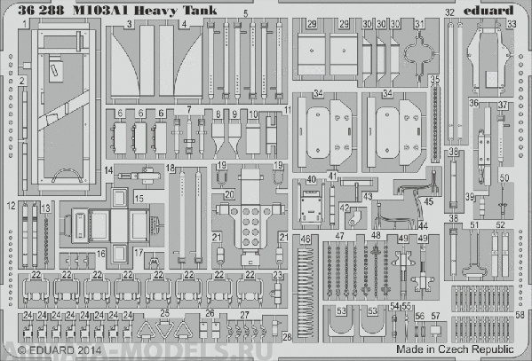 36288ED  M103A1 Heavy Tank 1/35