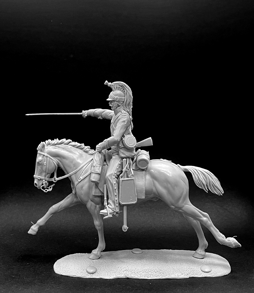 CHM-54305(M). Британский драгун (или Шотландский Серый), 1812-15 гг. Материал - белый металл. Chronos Miniatures