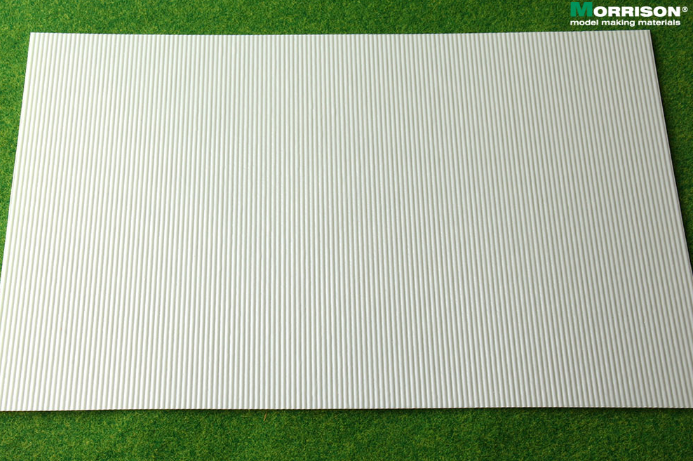 041shi100 Объёмная текстура шифера М 1:100. Шаг волны 2 мм. (Лист А4-19см.х28см.)