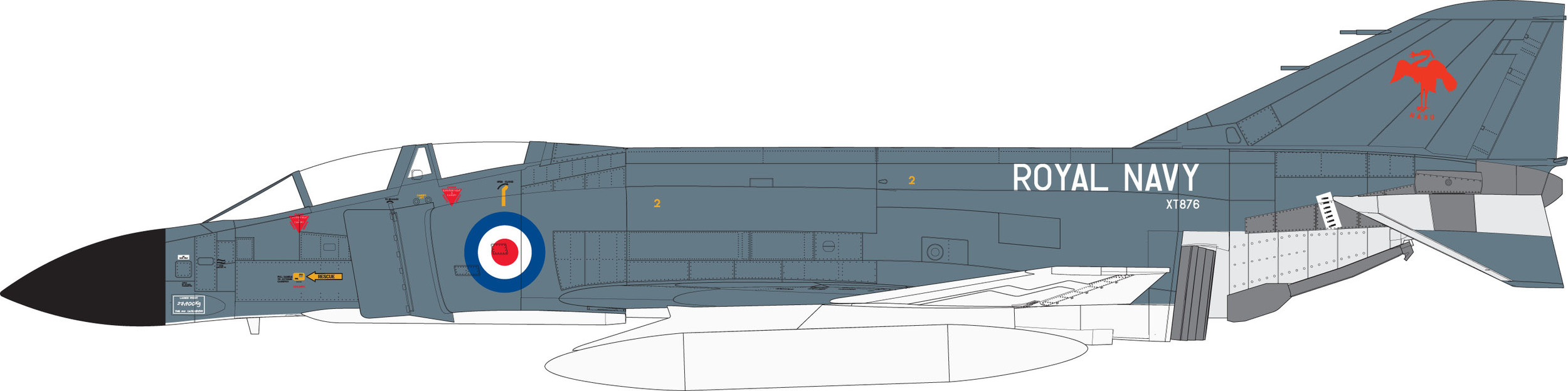 A06016 Сборная модель самолета McDonnell Douglas FG.1 Phantom - Royal Navy Airfix
