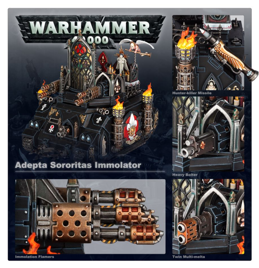 52-08GW Набор Адепта Сороритас. Испепелитель (Adepta Sororitas Immolator)