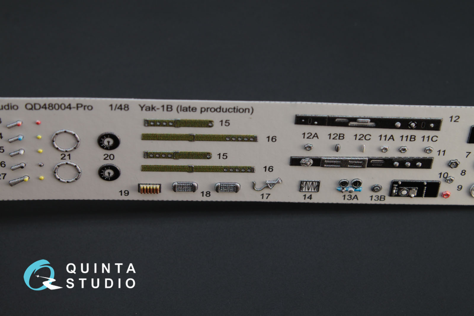 QD48004Pro 3D Декаль интерьера кабины Як-1Б (для модели Моделсвит)