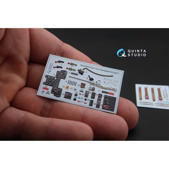 QD32066 3D Декаль интерьера кабины Ki-61-I (для модели Hasegawa)