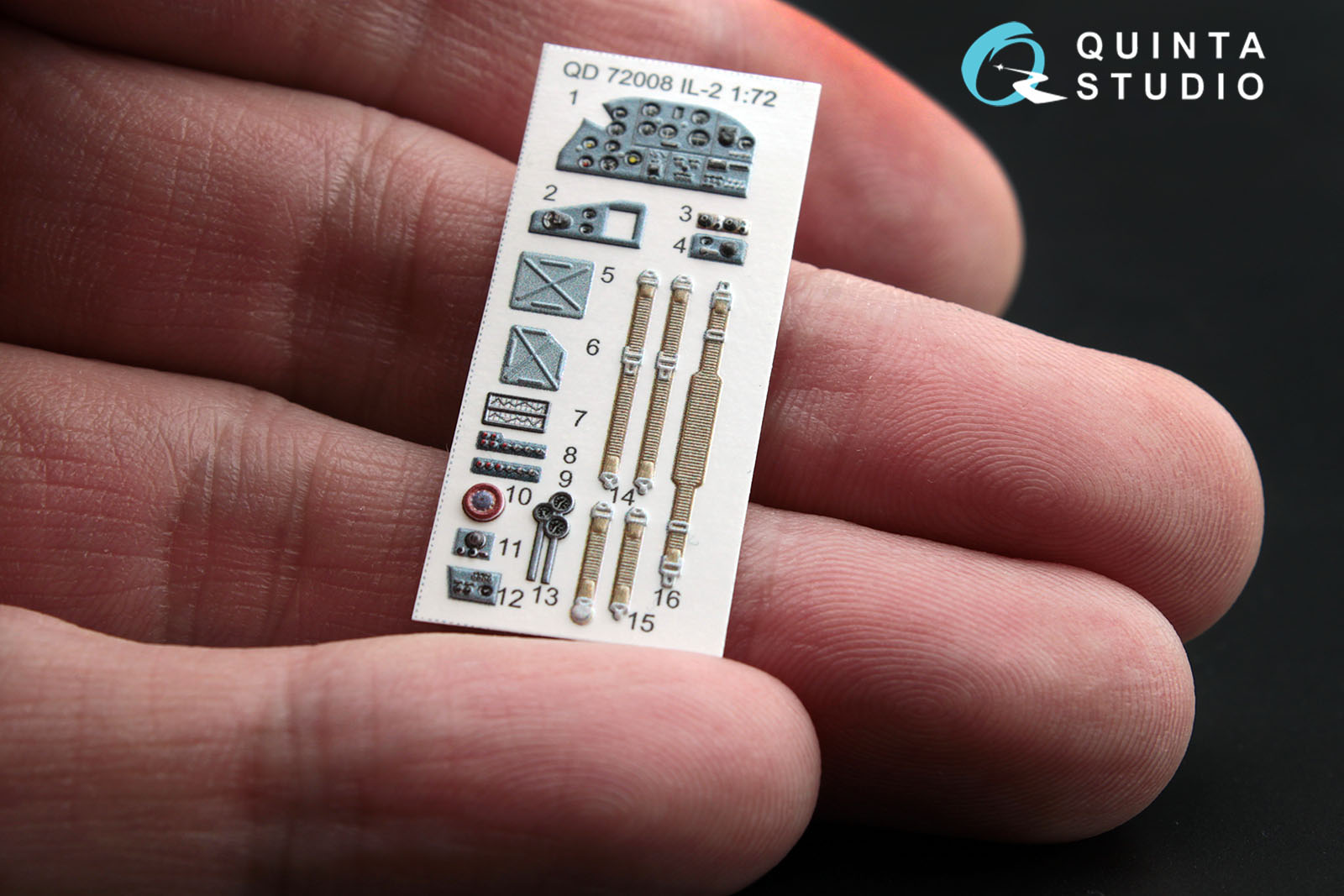 QD72008 1:72 3D Декаль интерьера кабины  Ил-2 (для модели Tamiya)