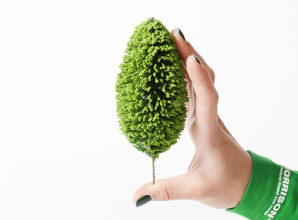 011ee010 Набор 5 шт. Деревья для изготовления макетов.