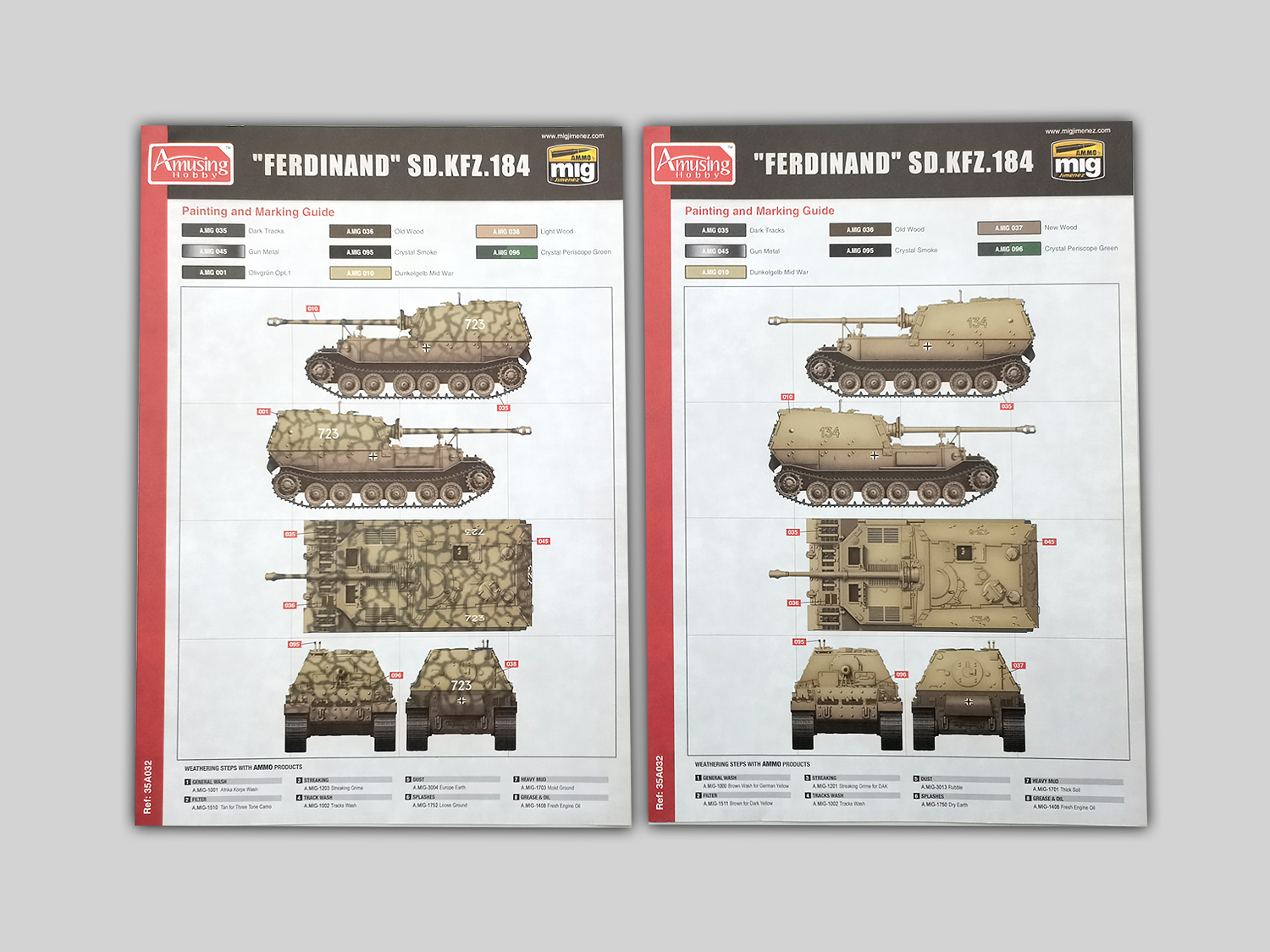 AH35A030 SD.Kfz184 FERDINAND & 16t STRABOKRAN Amusing Hobby