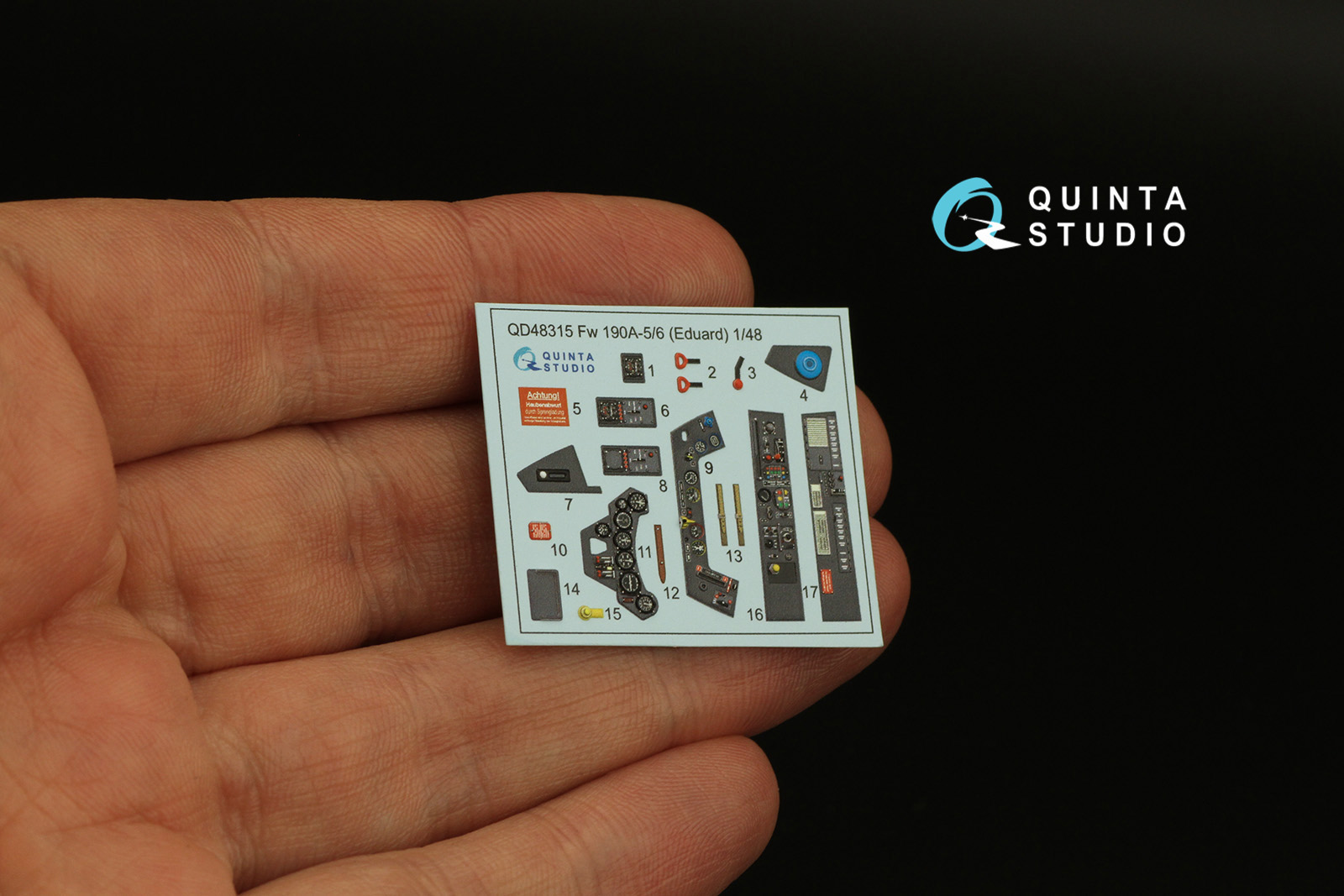 QD48315 3D Декаль интерьера кабины Fw 190A-5/6 (Eduard)