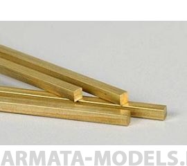 KS5083 Пруток латунный квадратный 1,6 мм, 2 шт