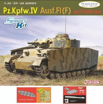6975Д Сборная модель Pz.Kpfw.IV Ausf.F1(F) w/SCHURZEN (THE BATTLE OF KURSK)