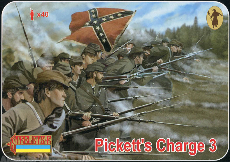 72178ST Фигуры Pickett's Charge 3 1/72 Strelets, 1/72 Strelets