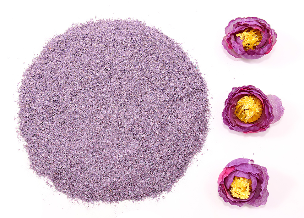 005opc005 Присыпка для имитации цветов. Сиреневые цветы. 100 мл.
