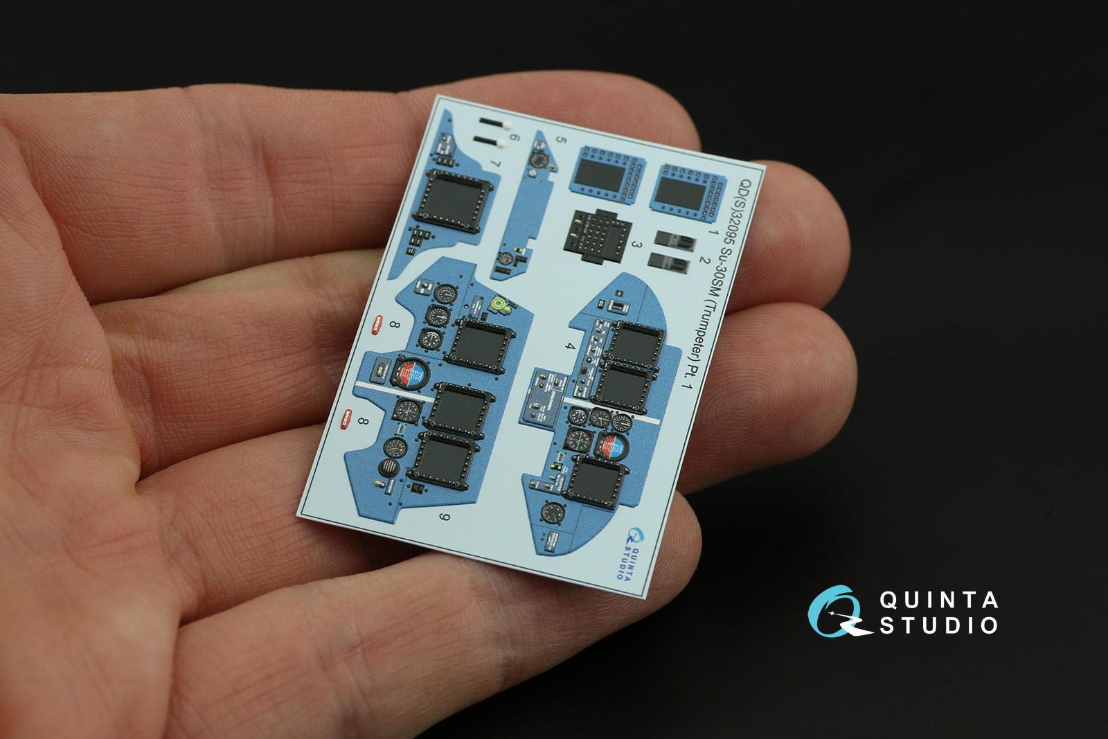 QDS-32095 3D Декаль интерьера кабины Су-30СМ (конверсия для Trumpeter Су-30МКК) (Small version)