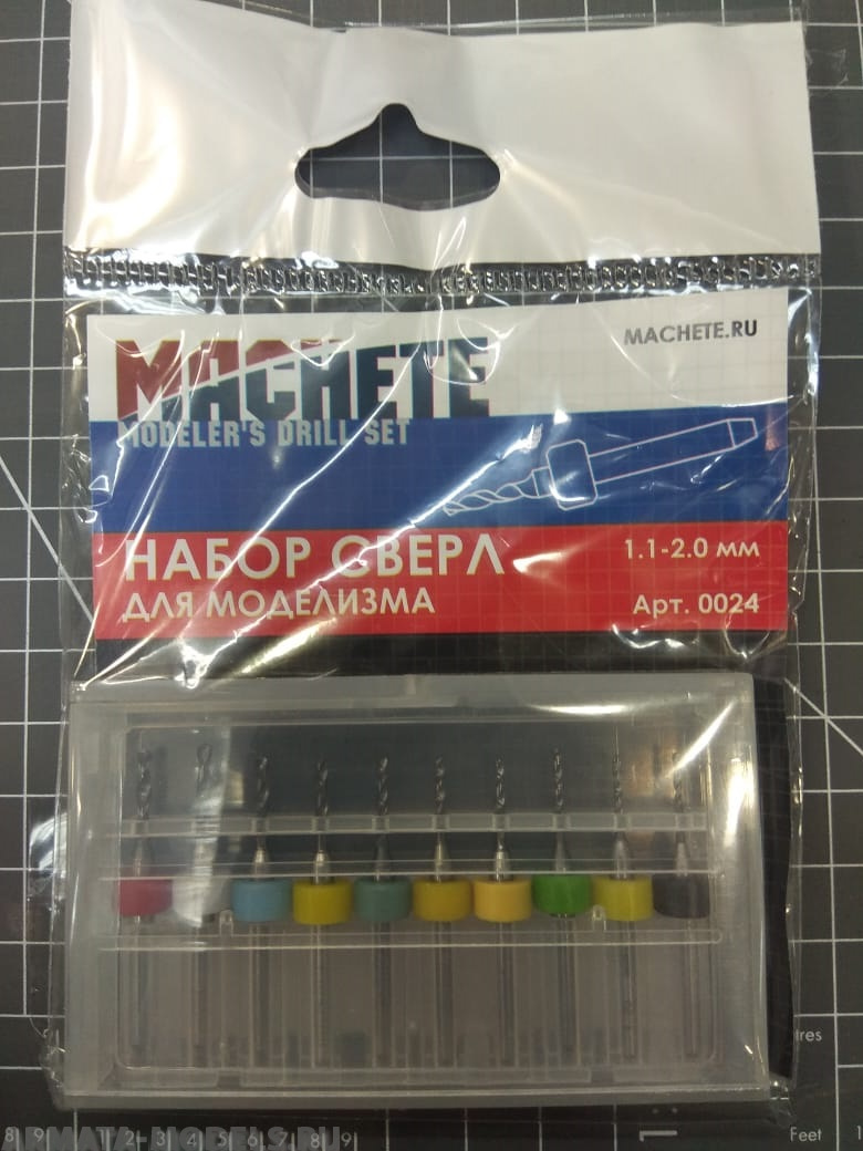 0024MCH Набор сверл для моделизма 1.1-2.0 мм