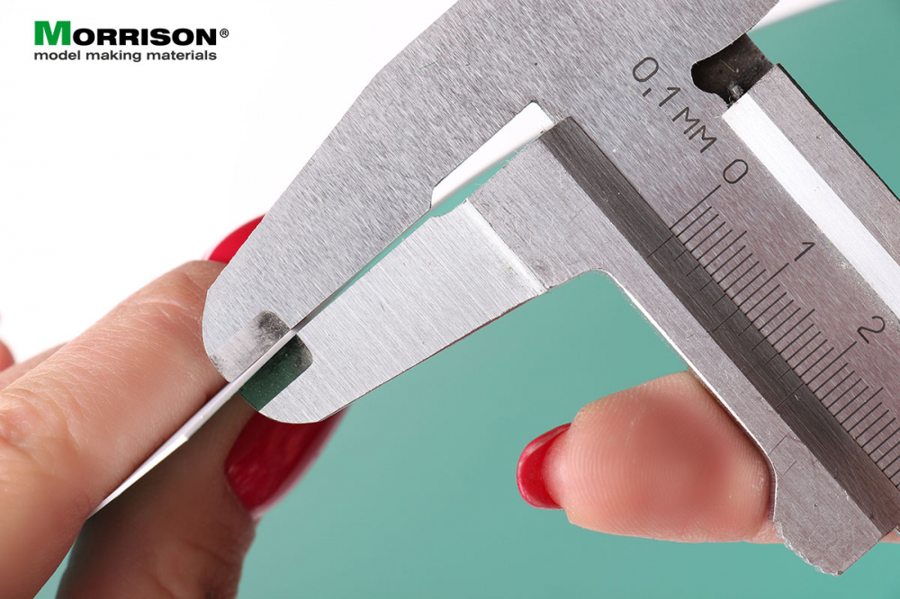 090pvc003 Модельный пластик ПВХ 0,5 мм. (лист 20х30см.)