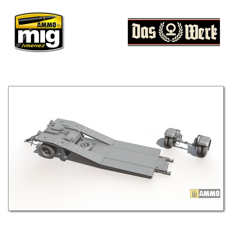 DW35002 Сборная модель Sonderanhanger 115 - 10t Tank Trailer Sd.Ah.1 Das Werk