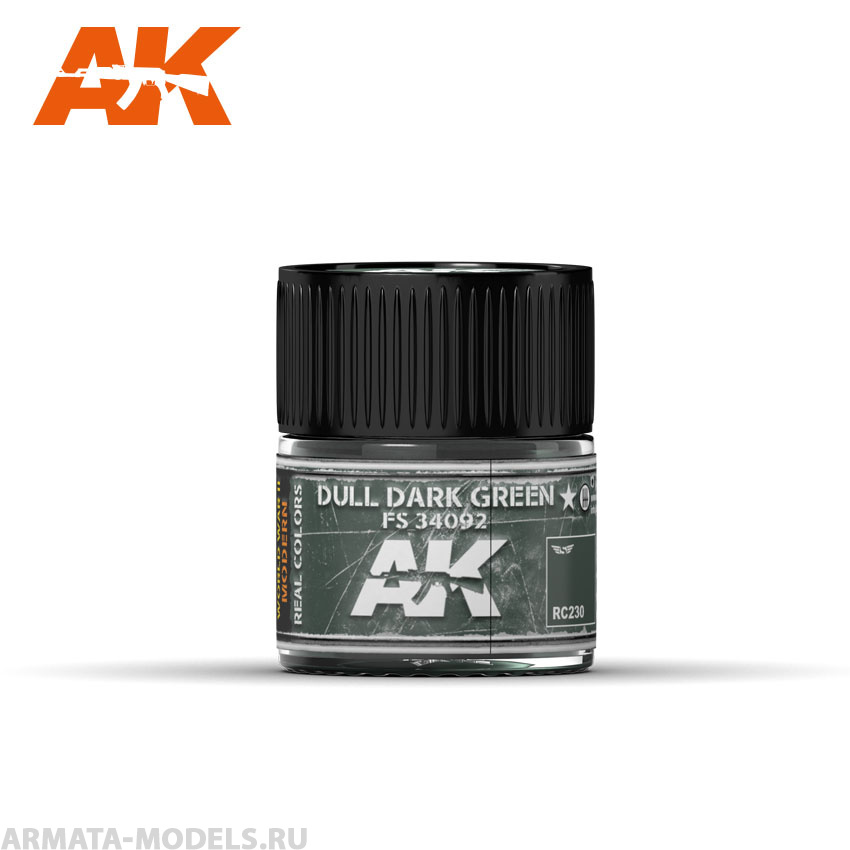 RC230 Краска Real Colors Dull Dark Green FS 34092 10ml