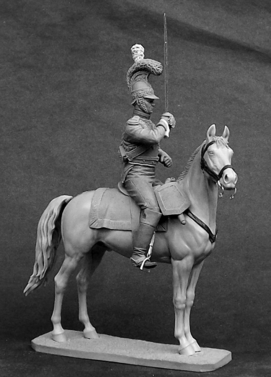 CHM-54256(М) Офицер саксонского кирасирского полка Фон Цастров 1810-13 гг. белый металл Chronos Miniatures