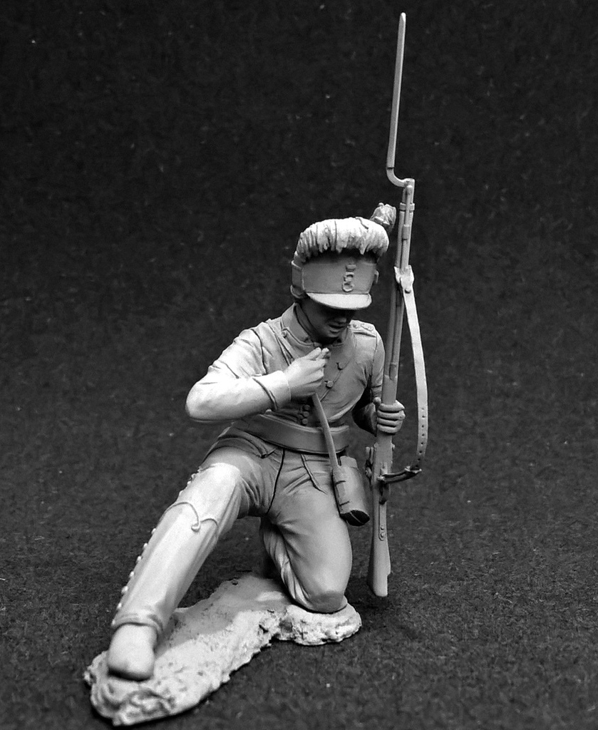 CHM-54309(M). Егерь Лейб-Гвардии Измайловского полка, Россия, 1788-96 гг. Материал - белый металл. Chronos Miniatures