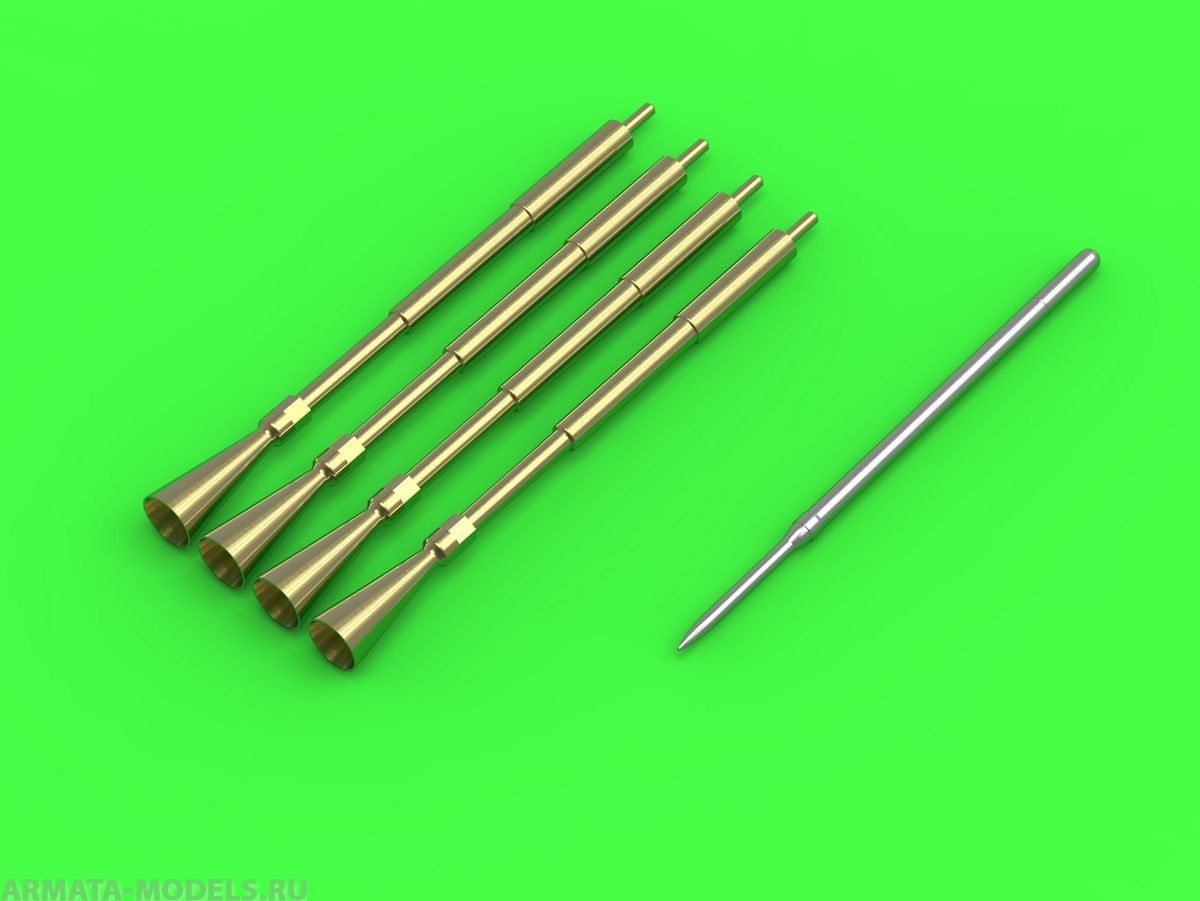 AM-32-094 A-1 Skyraider - 20-мм пушечные стволы с пламегасителями и трубкой Пито