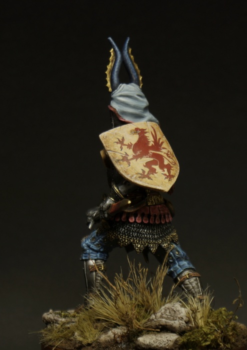 75-011TIN European Knight the end of the XIV century TinBerlin