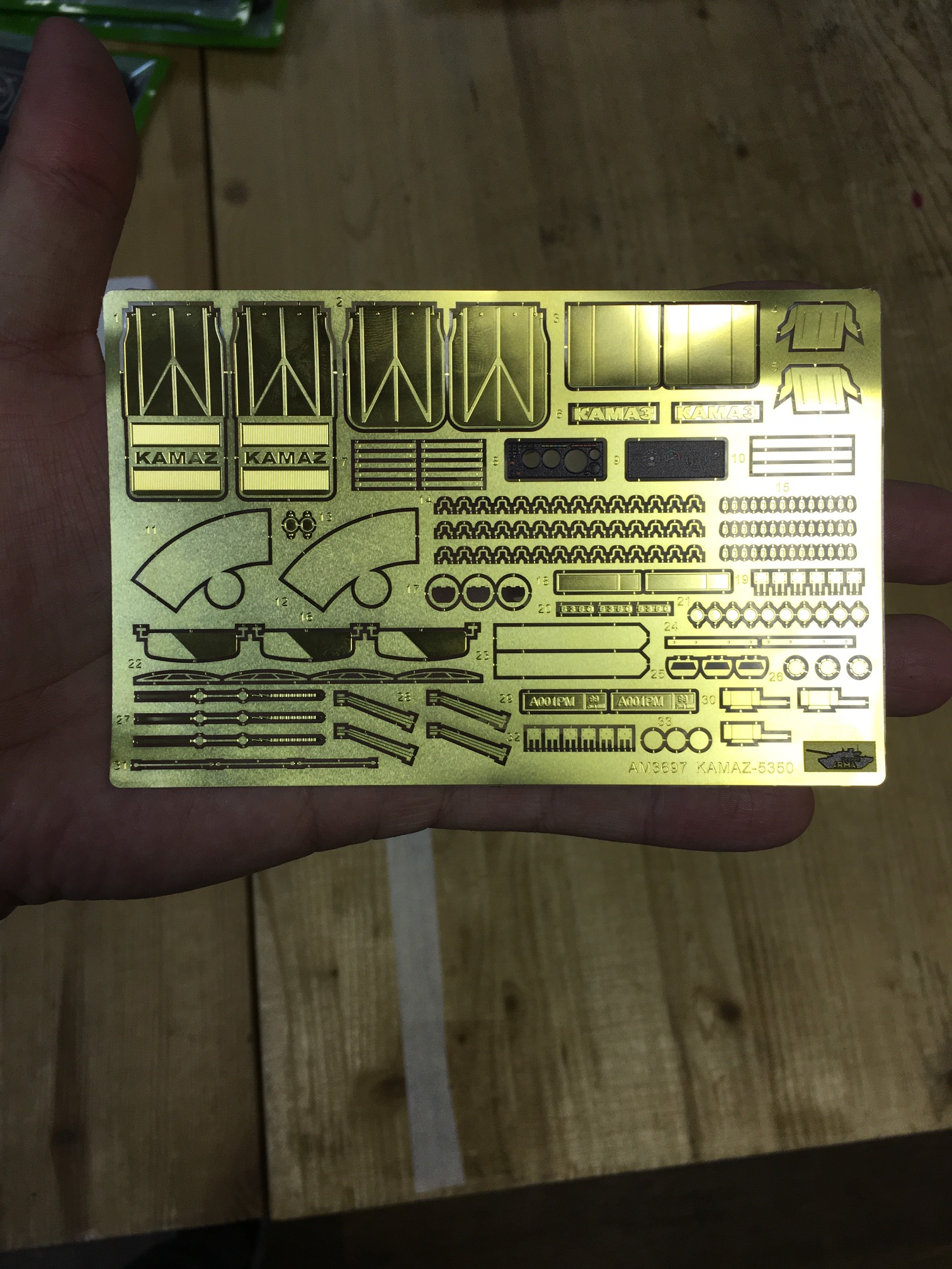 AM3697K Цветное фототравление на КамАЗ-5350 «Мустанг» 3697