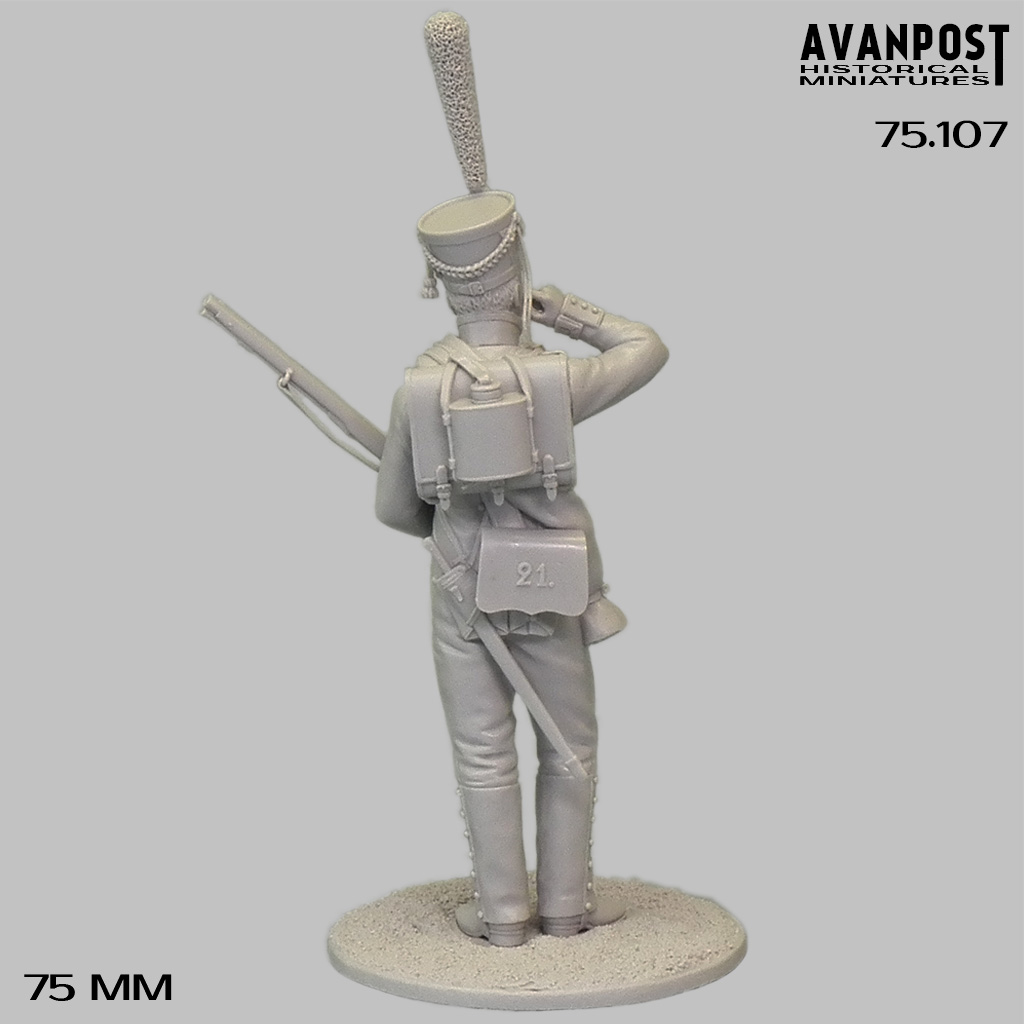 75.107 Унтер-офицер гренадёрской роты 21-го егерского полка, 1812 г Аванпост
