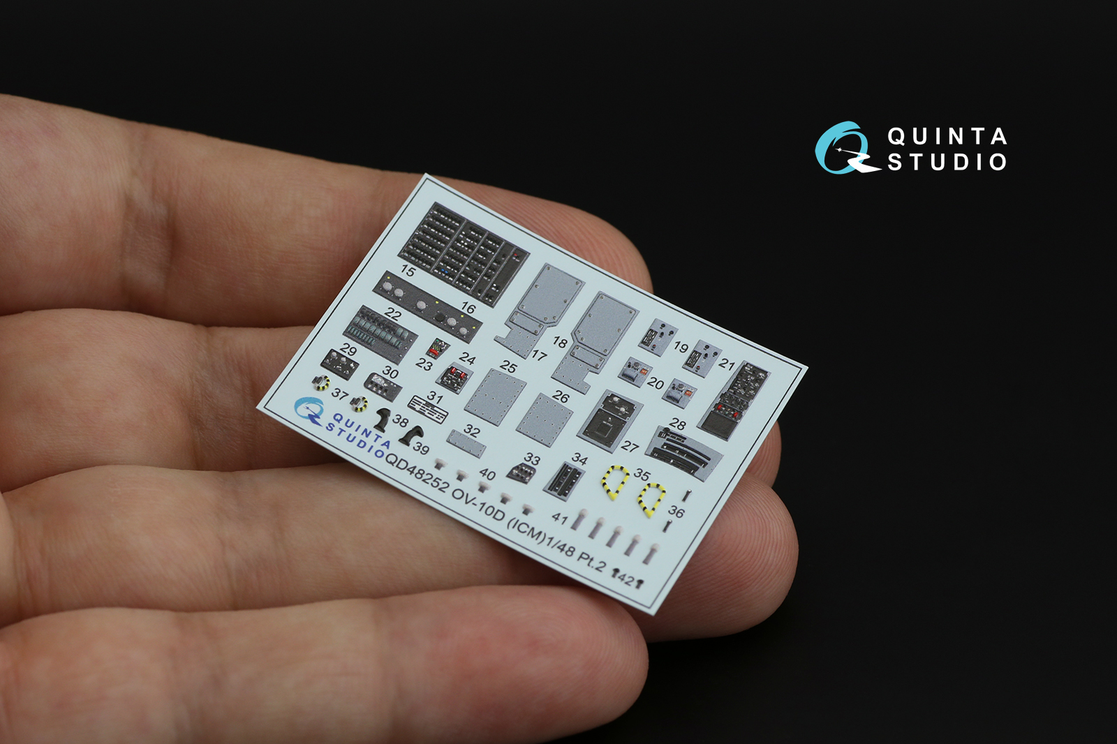 QD48252 3D Декаль интерьера кабины OV-10D Bronco (ICM)