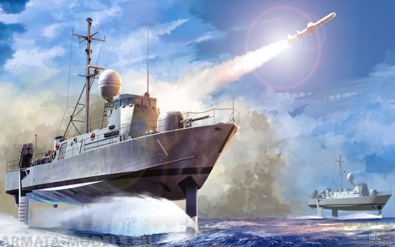 82005 Ракетный катер USS Pegasus PHM-1 (Hobby Boss) 1/200 Hobby Boss