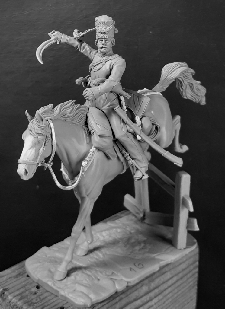 CHM-54227(М). Казак Донских казачьих полков, Россия 1812-15 гг. (3 варианта голов, 3 варианта правых рук). 54 мм. Материал -белый металл. Chronos Miniatures