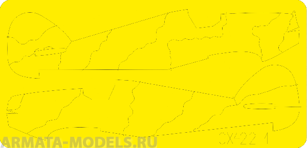 CX422ED  Окрасочная маска Hurricane camo scheme A 1/72