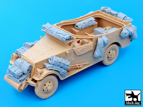 T35049 Конверсионный набор US M3A1 Scout Car for Hobby Boss (Black dog)