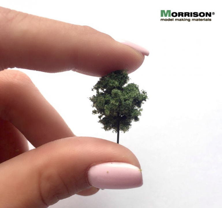 011dam005 2 см. Дерево для архитектурного макета (темная крона)