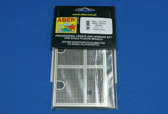 ABR-16-003  Дополнения для  Tiger I, Ausf.E – Early version – Grills для Tamiya 1/16