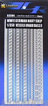 R3504 Набор фототравления для  WWII German Navy Ship Vessels Guard Rail II