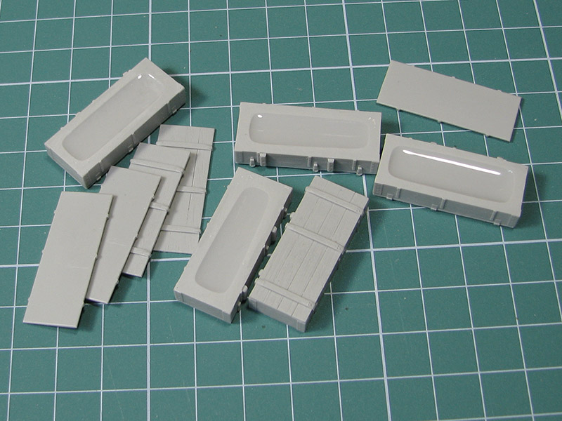 E-038 Дополнения для моделей Modern Russian Ammo Crates (for 115mm 2A20 Gun used on T-62 tanks)