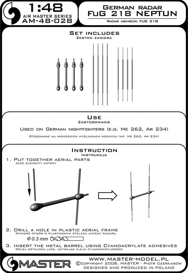 AM-48-028 Немецкий локатор FuG 218 Neptun для Me 262, Ar 234 и других ночных истребителей