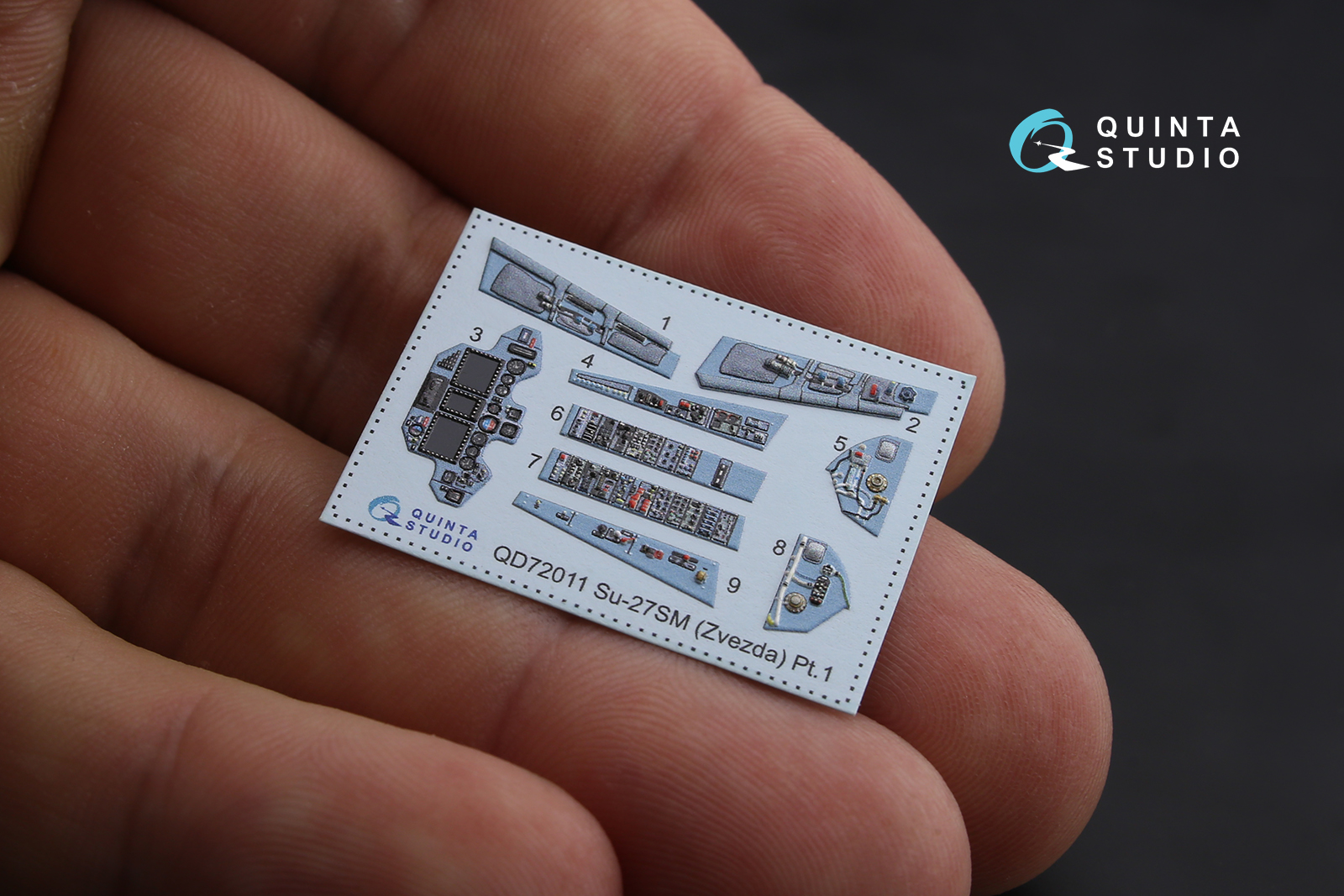 QD72011 3D Декаль интерьера кабины Су-27СМ (для модели Звезда)