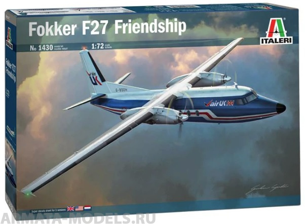 1430ИТ Самолет FOKKER F-27-400 Friendship Italeri