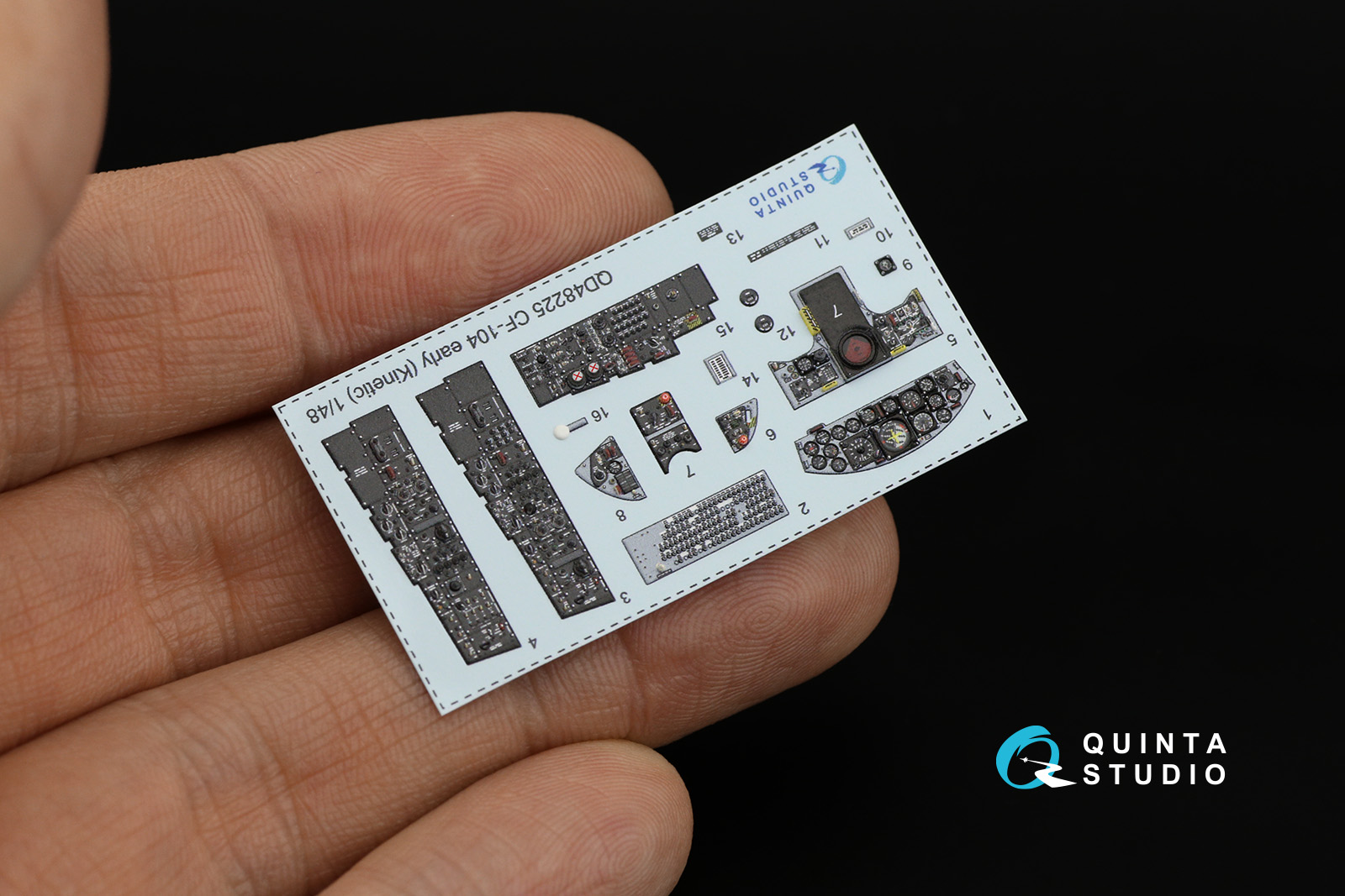 QD48225 3D Декаль интерьера кабины CF-104 Early (Kinetic)